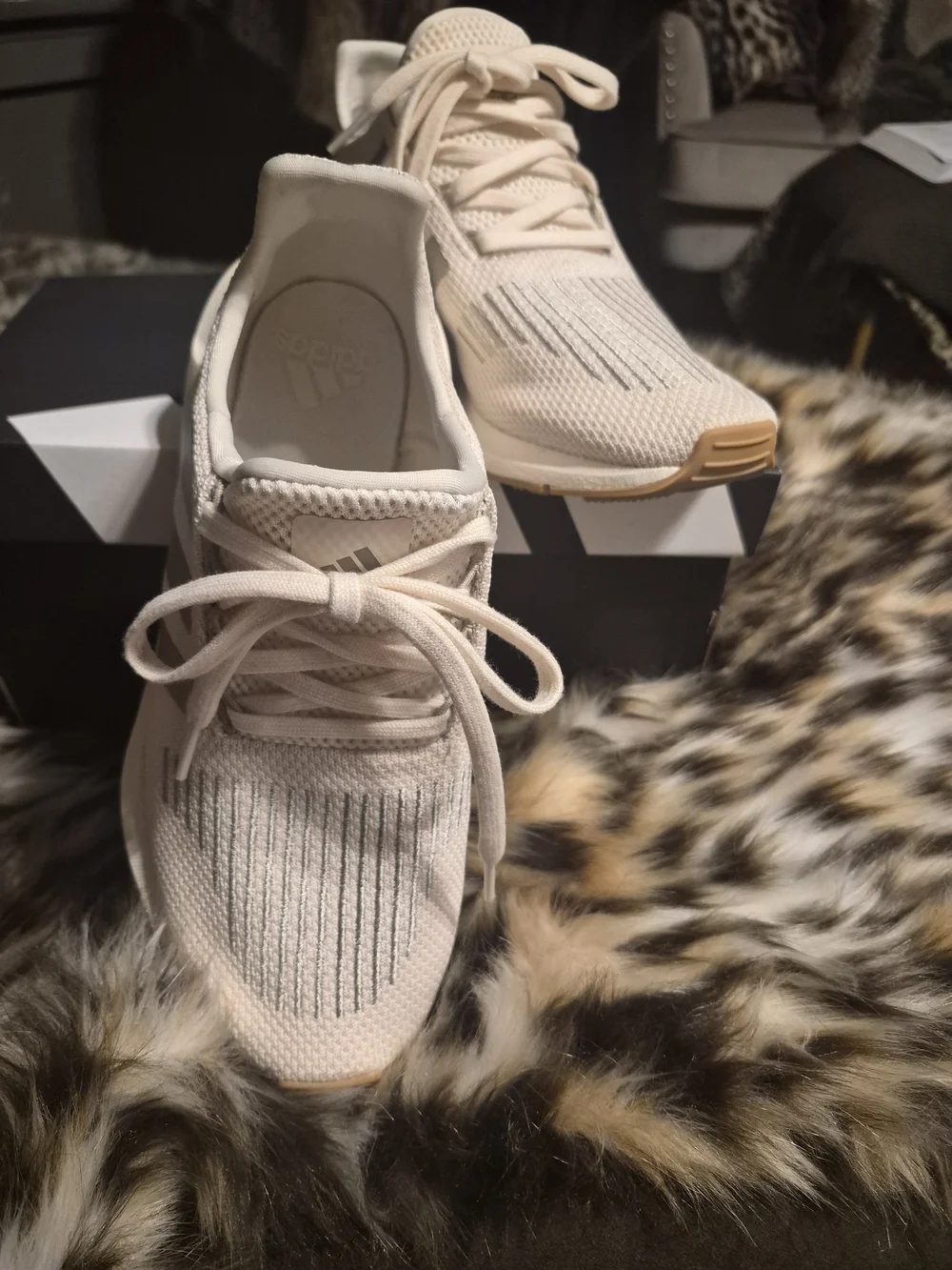 Adidas Women's Cloudfoam Running Shoe - Cream